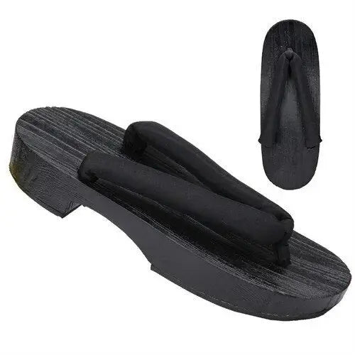Sandales Geta noires pour femmes