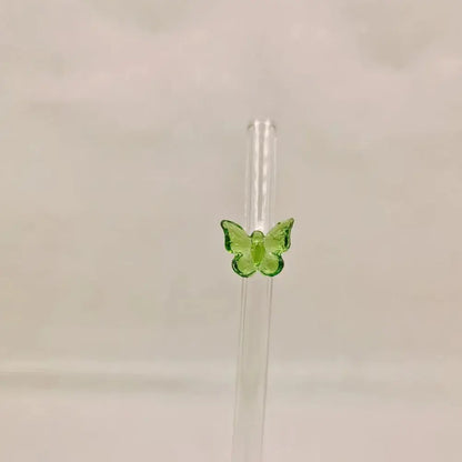 Butterfly Kawaii Glass Straw