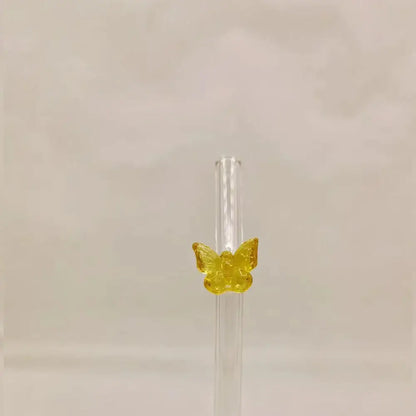 Butterfly Kawaii Glass Straw