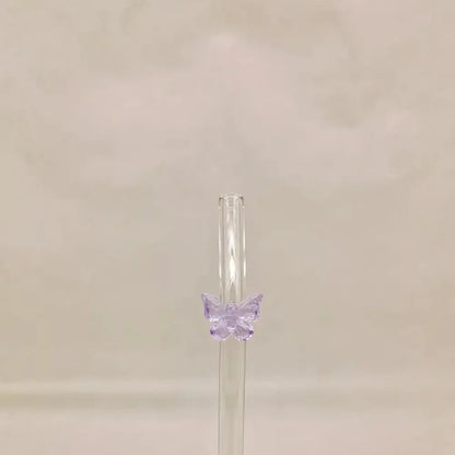 Butterfly Kawaii Glass Straw