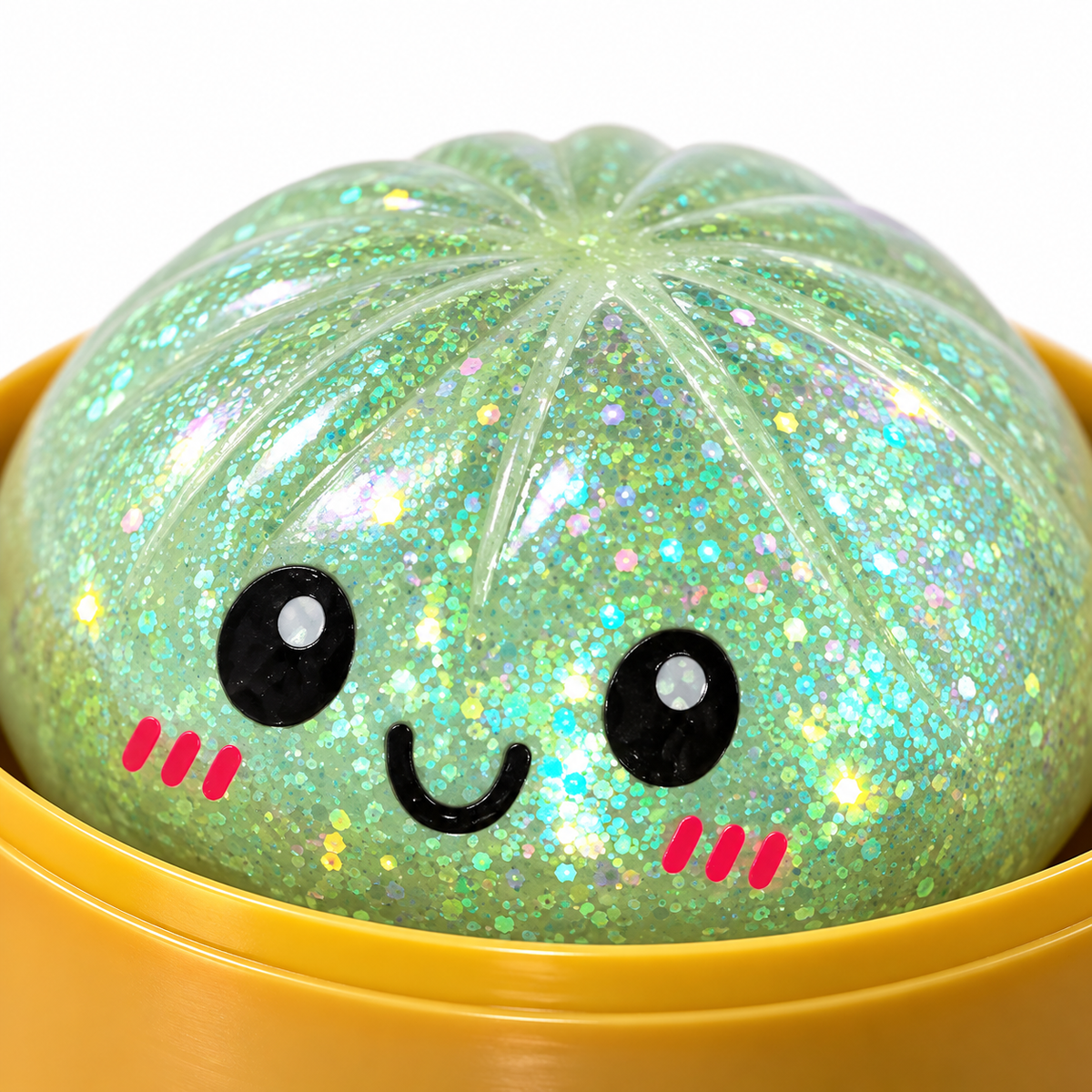 Green Glitter Dumpling Squishy, additional product view 1