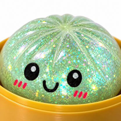 Green Glitter Dumpling Squishy, additional product view 1