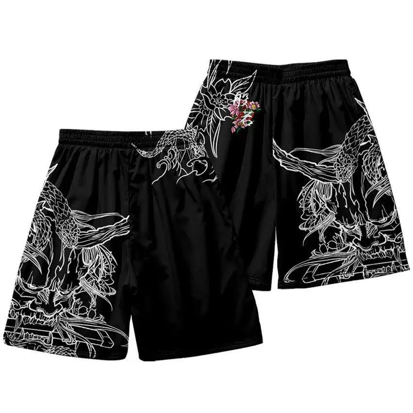 Hannya Demon Haori Shorts Set