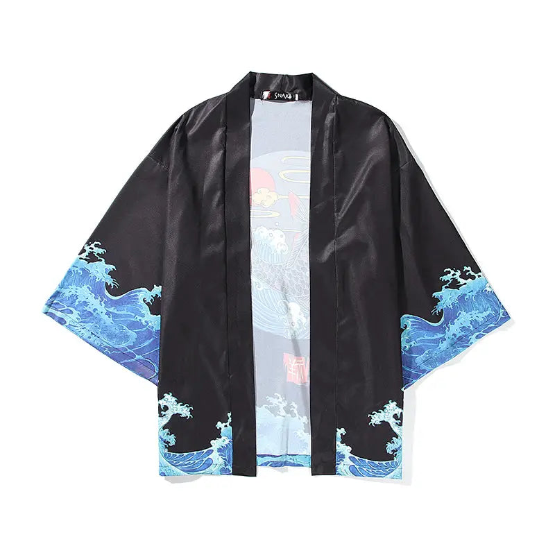 Great Wave Koi Fish Haori