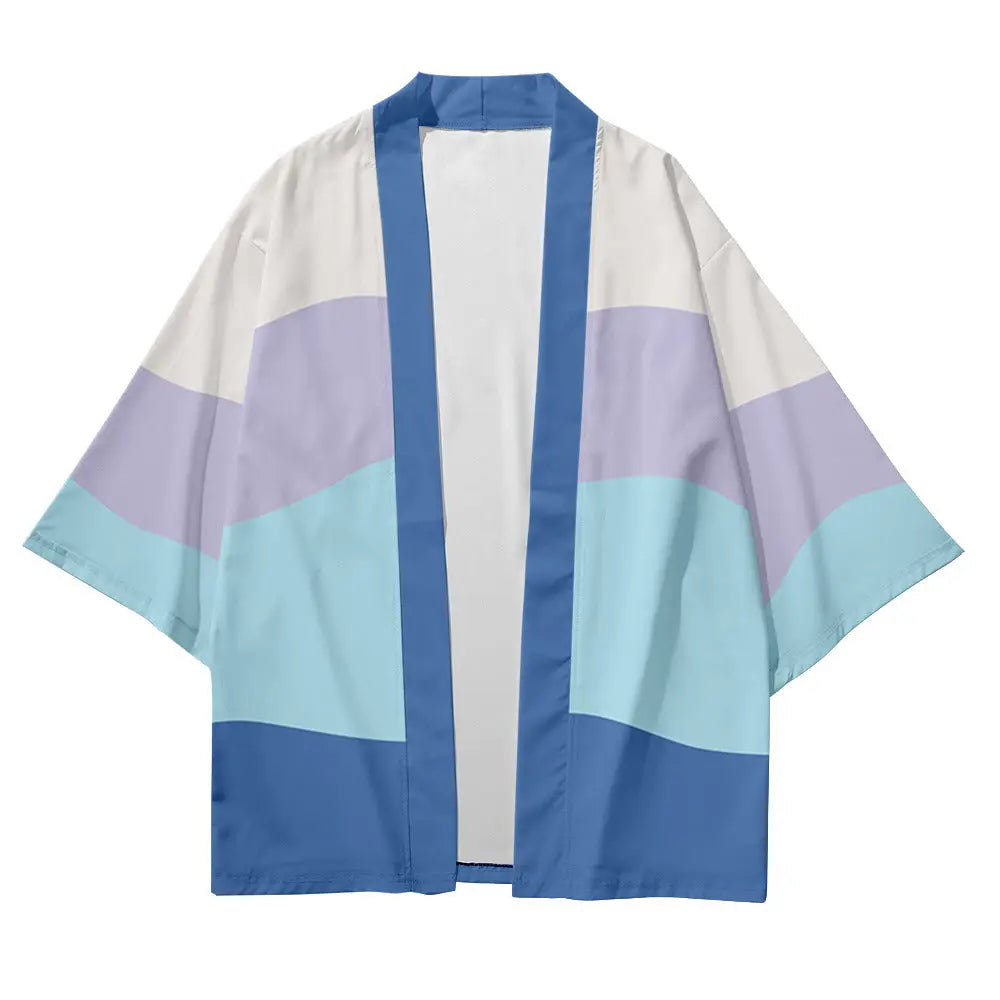 Blue Pastel Hues Haori