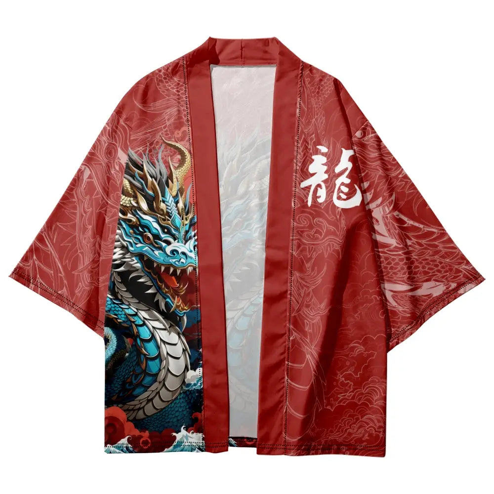 Red Cloud Dragon Haori