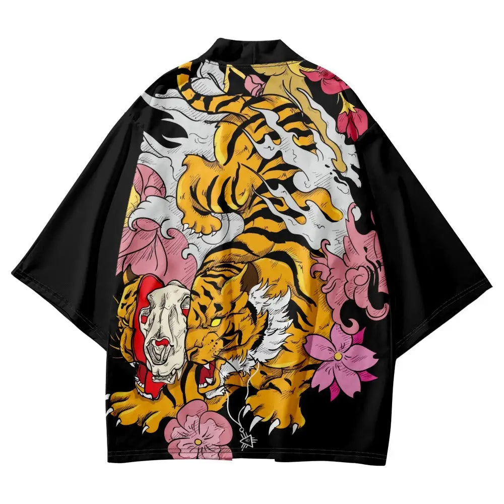 Teschio di tigre di loto Haori