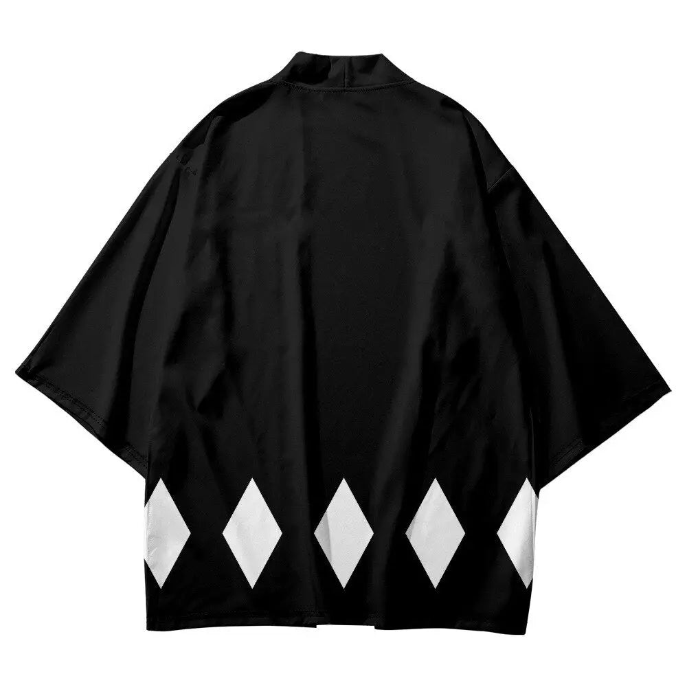 White Diamonds Black Haori