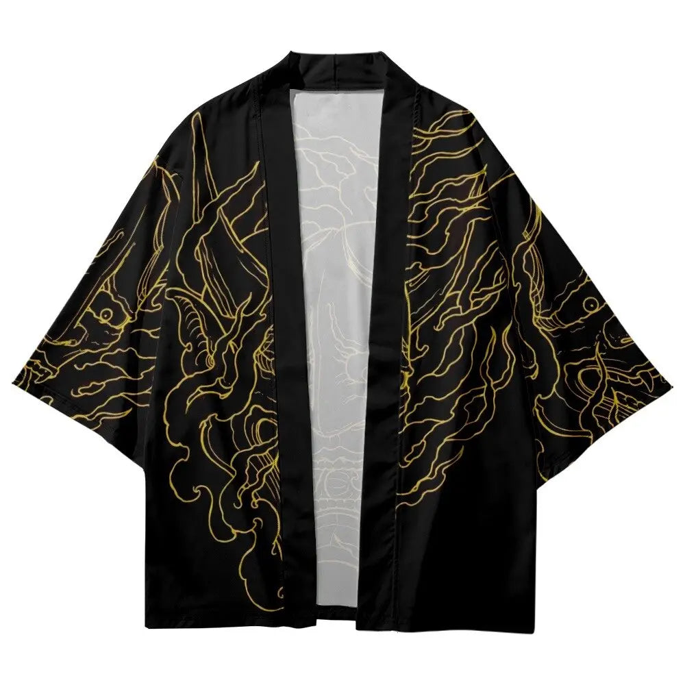 Golden Black Oni Haori