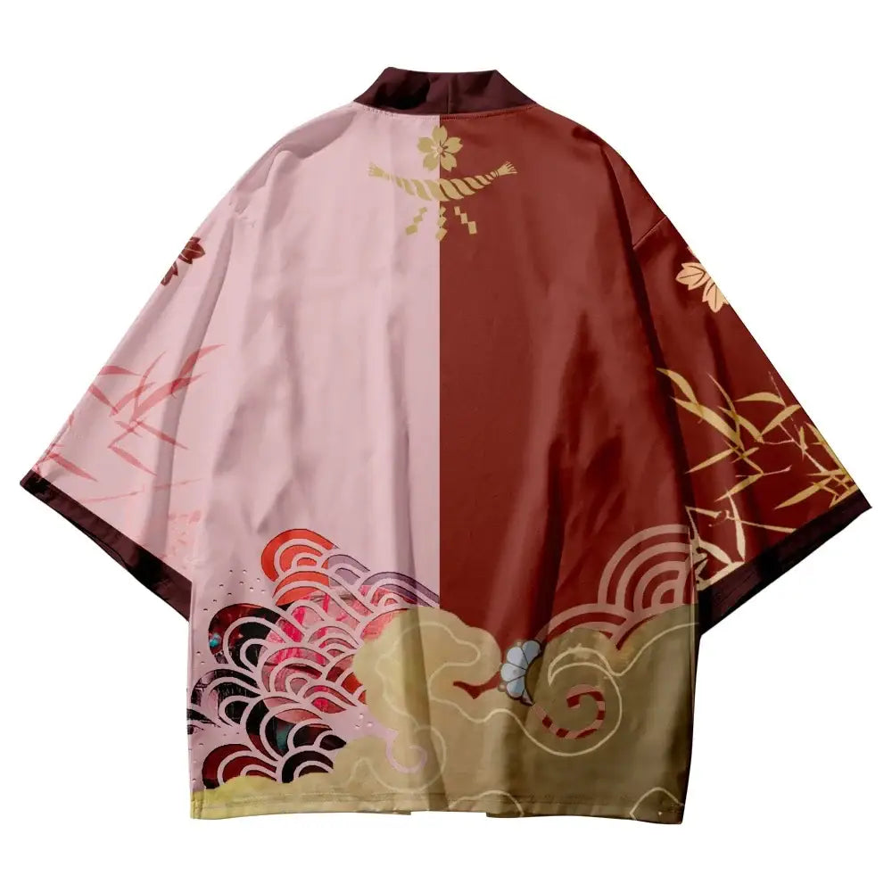 Pink Burgundy Sakura Haori