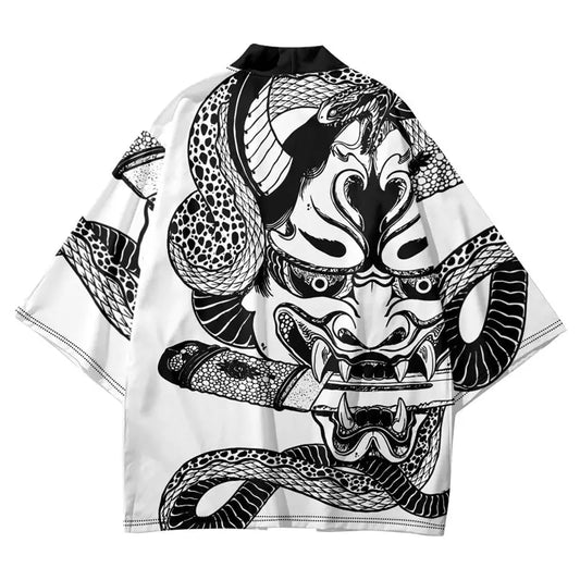 Hannya Cara De Demonio Serpiente Haori