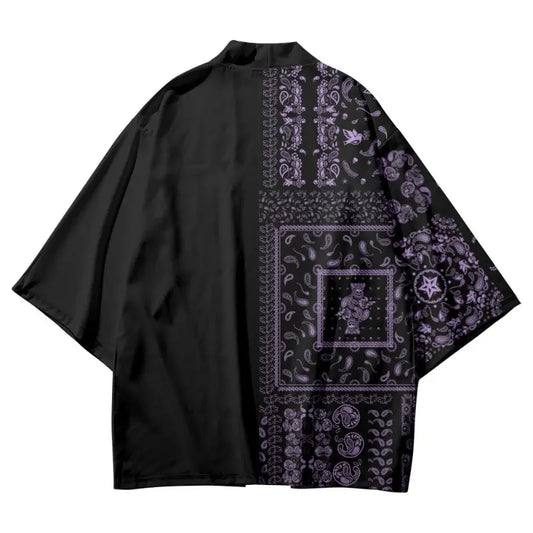 Paisley Pattern Kanji Haori