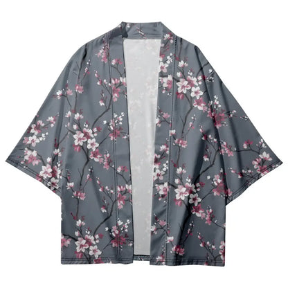 Sakura Tree Grey Haori