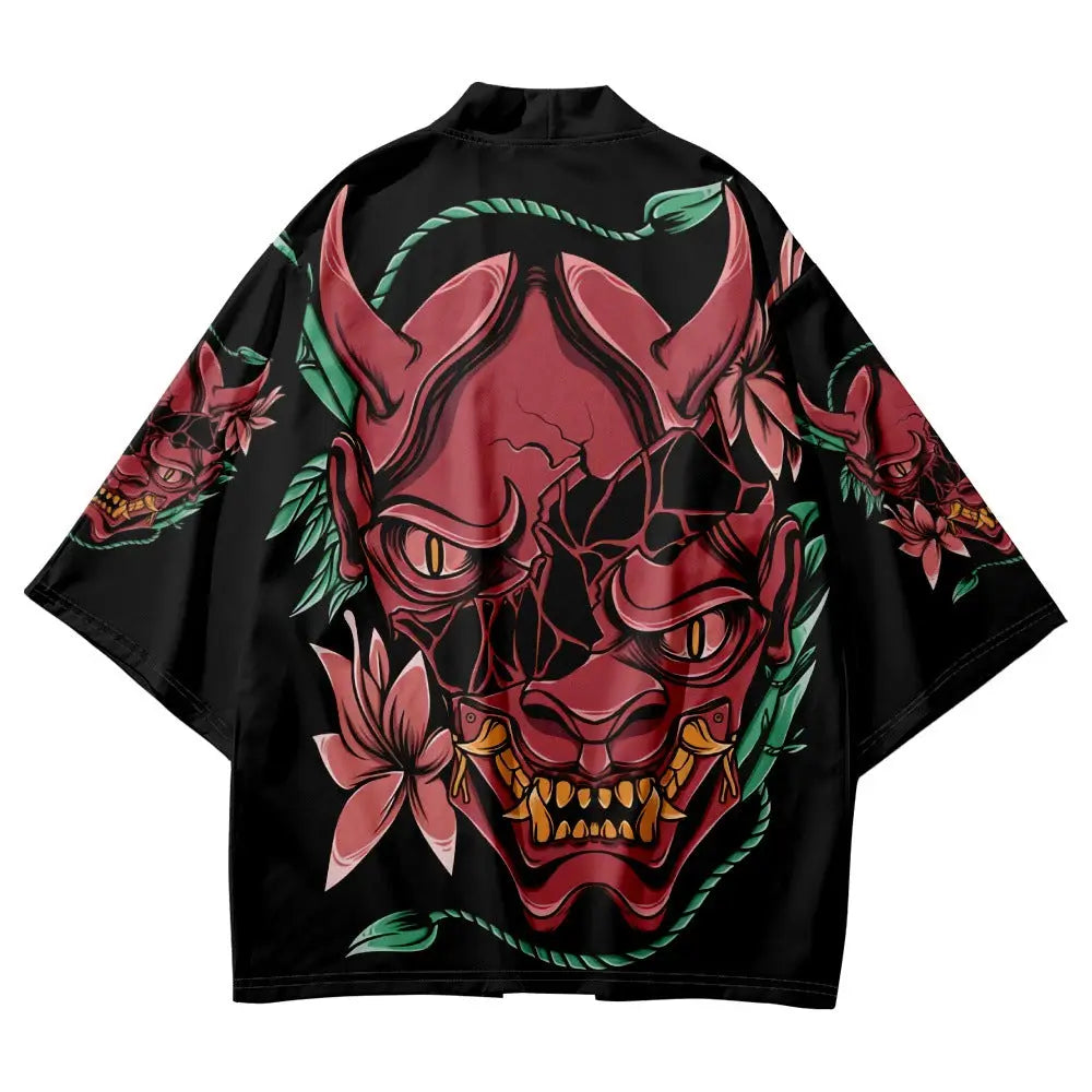 Hannya Démon Split Face Haori