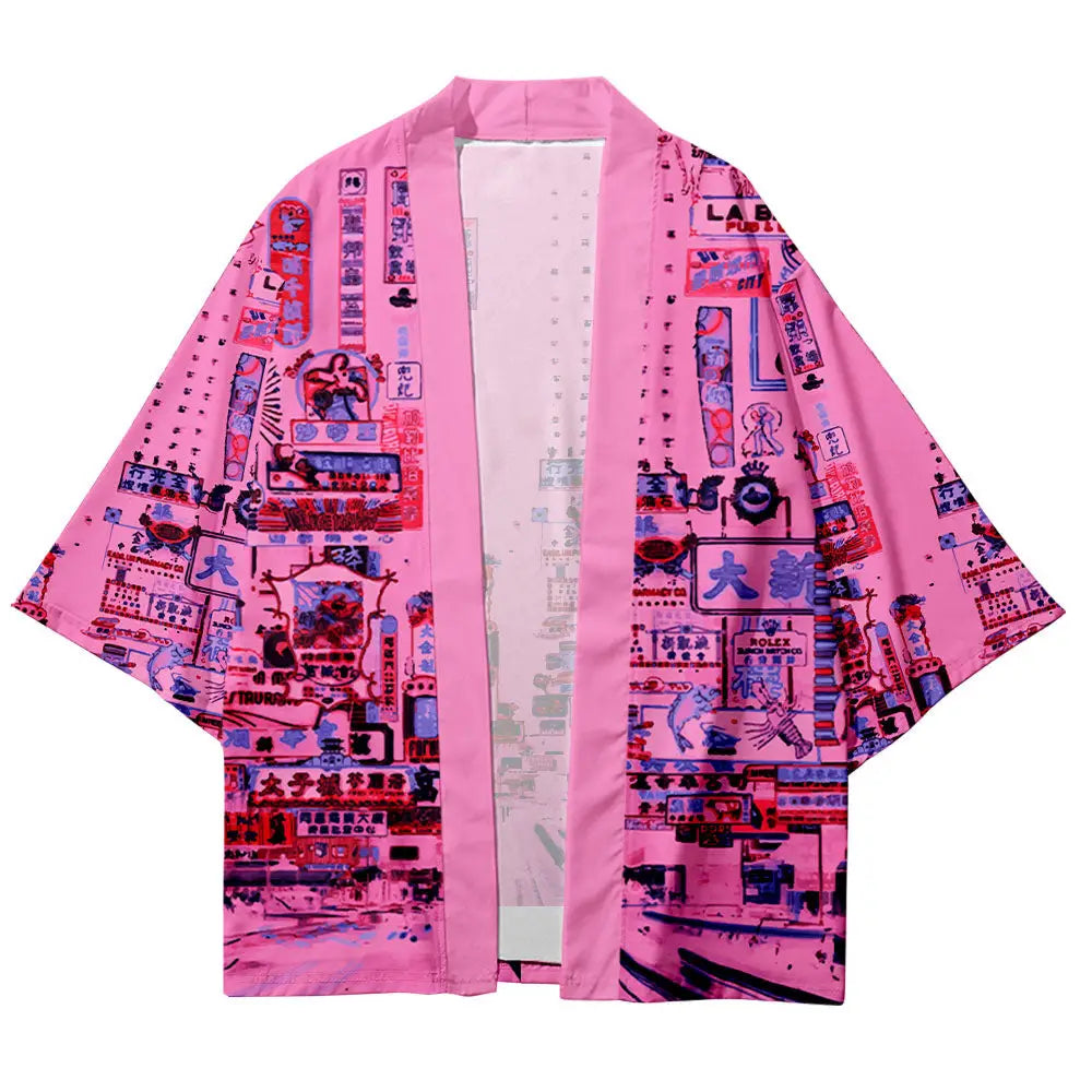 Japanese Street Pink Haori