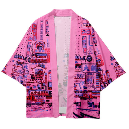 Japanese Street Pink Haori