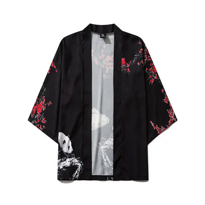 Panda Landscape Black Haori