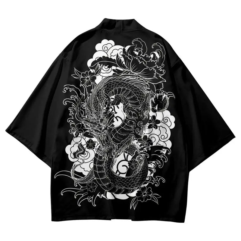 Dragón Negro Humo Haori