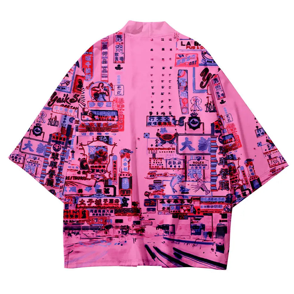 Japanese Street Pink Haori