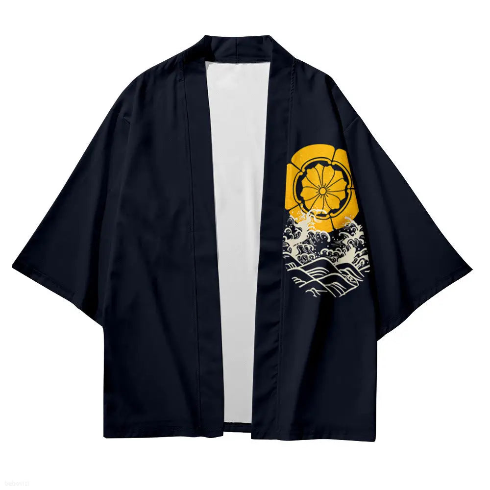 Koi Fish Navy Haori