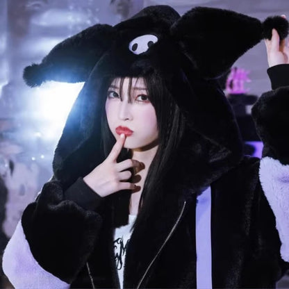 Black Kuromi Harajuku Jacket