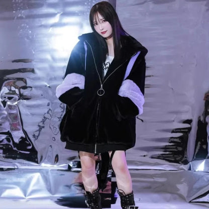 Black Kuromi Harajuku Jacket