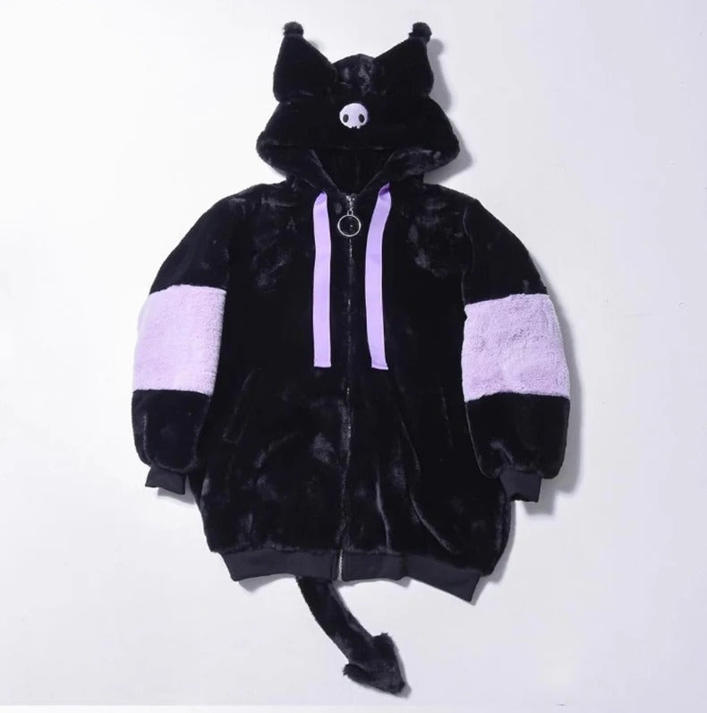 Black Kuromi Harajuku Jacket