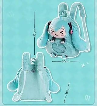 hatsune miku mini backpack Hatsune Miku Plush Backpack – 🈹 JAPAN BOX