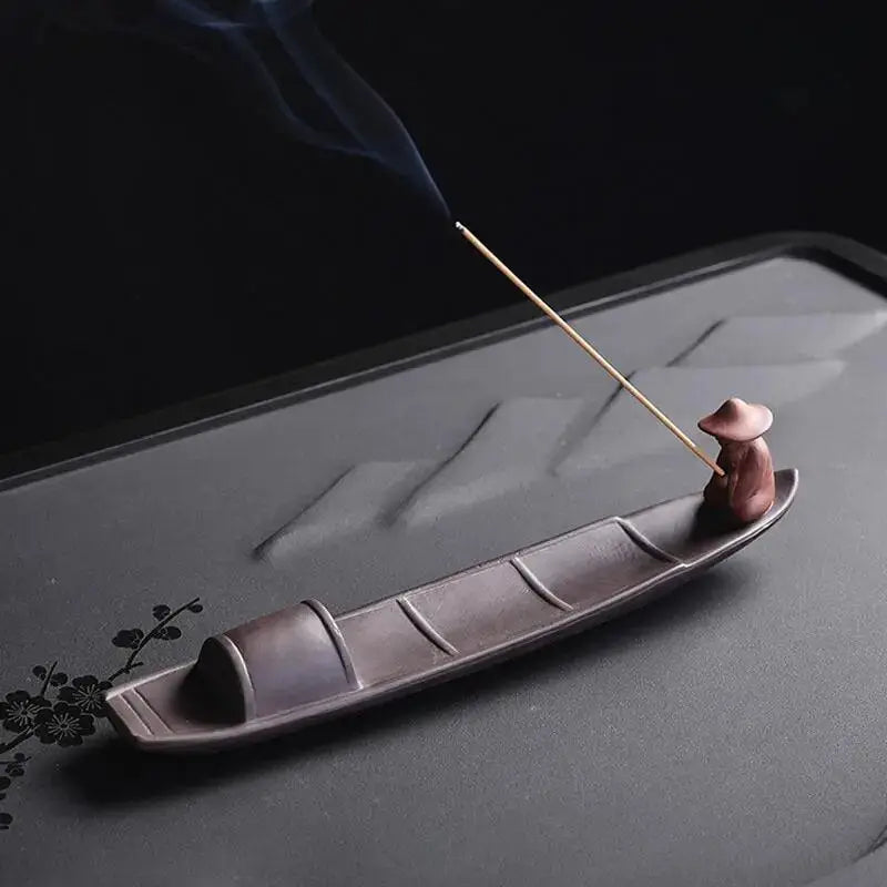 Bruciatore di incenso Zen Pescatore