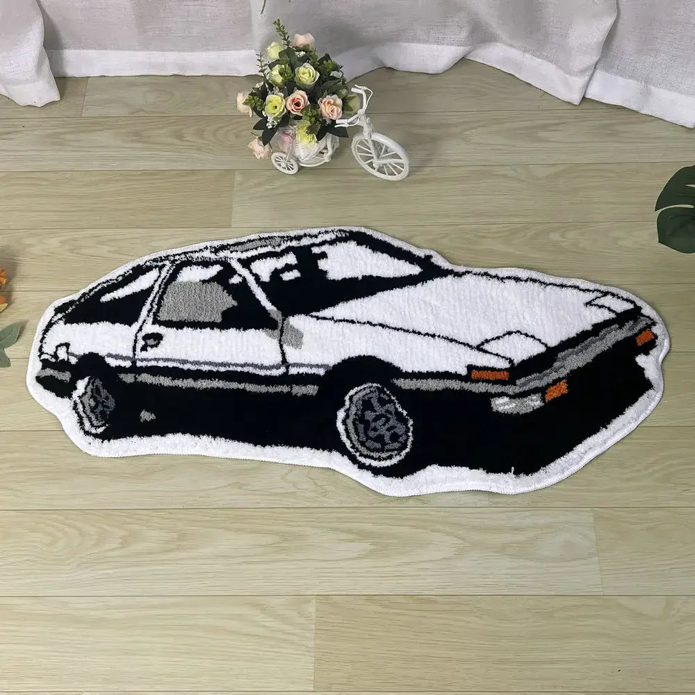 Initial D Car Anime Rug