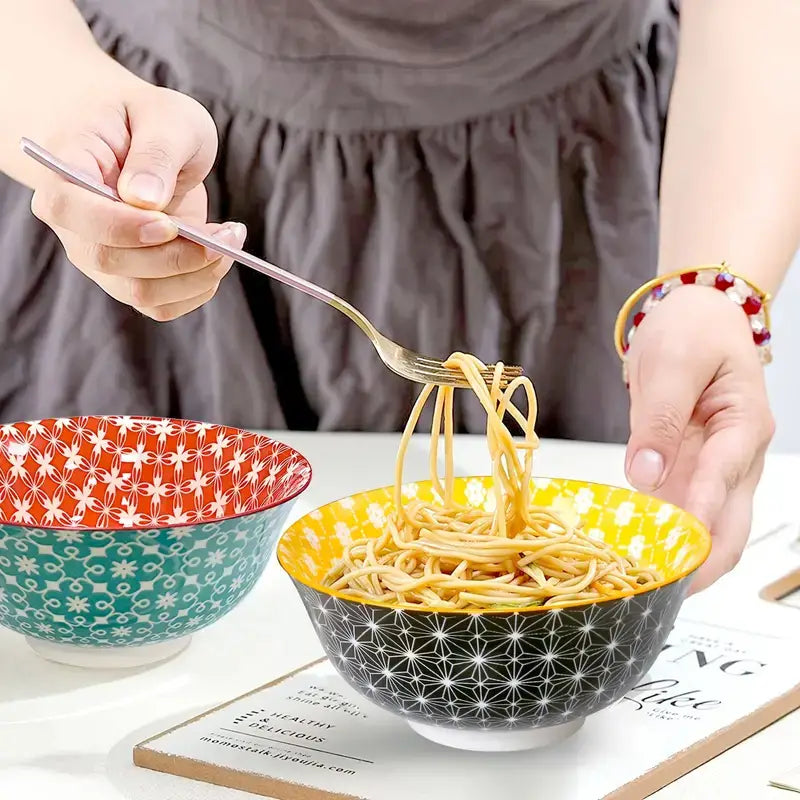 Japanese Patterns Bowls Set