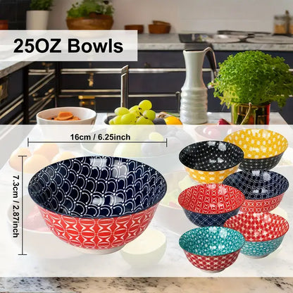 Japanese Patterns Bowls Set