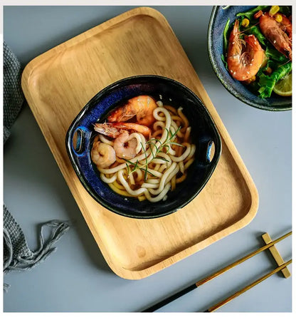 Deep Blue Bucket Ramen Bowl