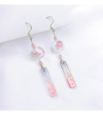 Japanese Wind Chime Earrings Japanese Earrings