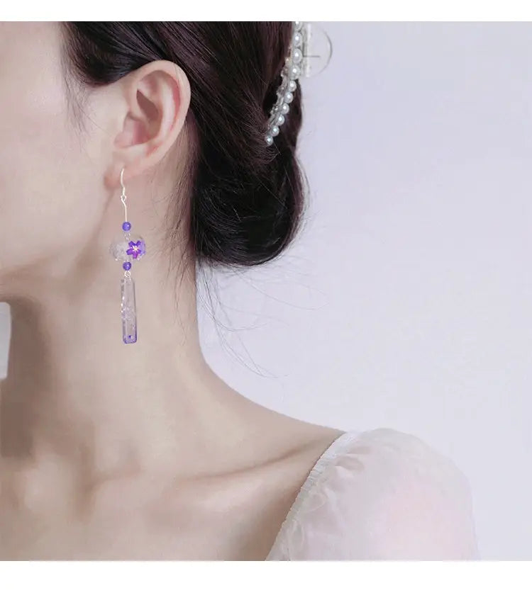 Japanese Wind Chime Earrings Japanese Earrings