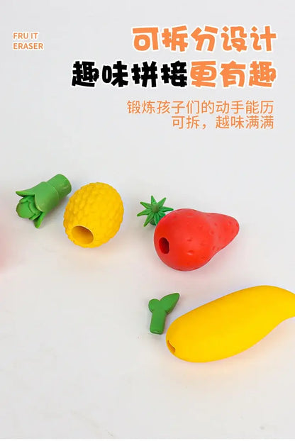 Funny Kawaii Fruits Eraser