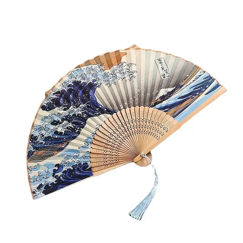 Kanagawa Wave Hand Fan