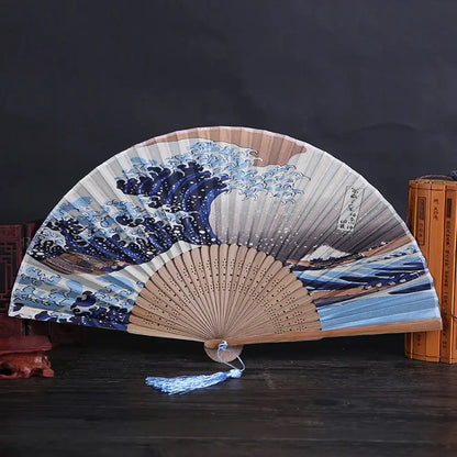 Kanagawa Wave Hand Fan