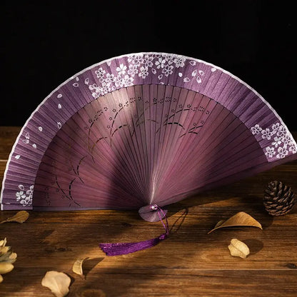 Sakura Amethyst Hand Fan