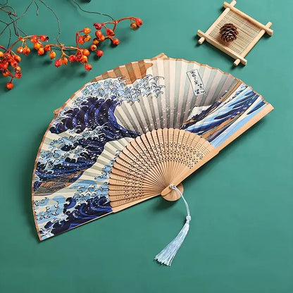 Kanagawa Wave Hand Fan