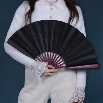 Large Black Hand Fan