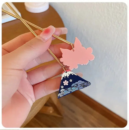 Fuji Mountain Retro Hair Pin