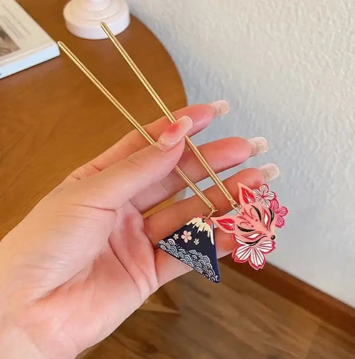 Fuji Mountain Retro Hair Pin