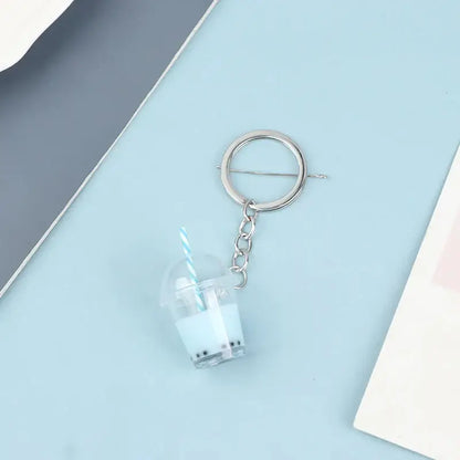 Liquid Bubble Tea Keychain