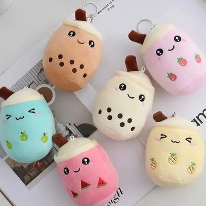 Plush Bubble Tea Keychain