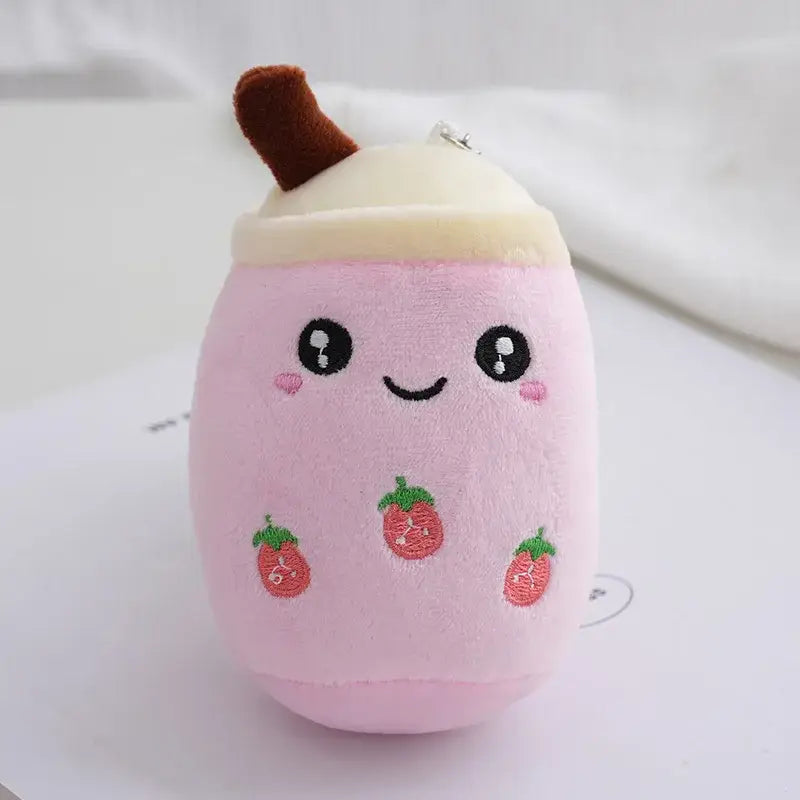 Plush Bubble Tea Keychain