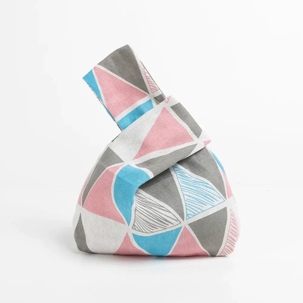 Pastel Colorblock Knot Bag