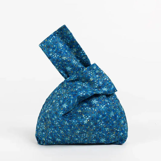 Blue Harmony Knot Bag