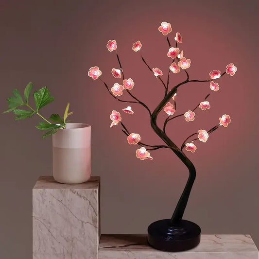 Lámpara de árbol de flor de Sakura