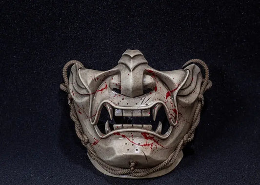 Maschera Oni del Samurai del Fantasma del Sangue di Tsushima